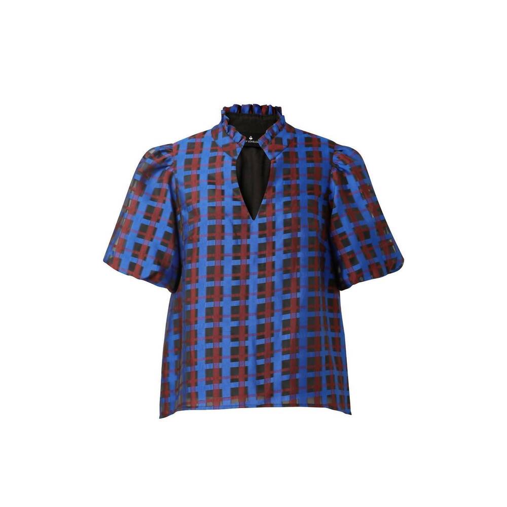 NEW EMILY LOVELOCK aida top in blue - Picture 2 of 4